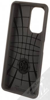 Spigen Rugged Armor odolný ochranný kryt pro Xiaomi Poco F3 černá (matte black) zepředu