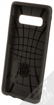 Spigen Tough Armor odolný ochranný kryt se stojánkem pro Samsung Galaxy S10 Plus černá (matte black) zepředu