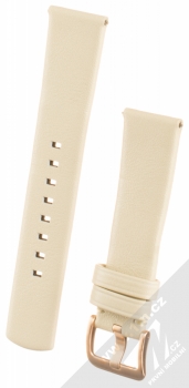 Strap Studio Urban Dress kožený pásek na zápěstí pro Samsung Galaxy Watch 42mm, Gear Sport bílá (lamb white)