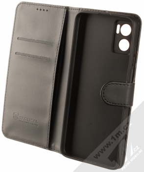 Tactical Field Notes flipové pouzdro pro Motorola Moto E22s černá (black) otevřené