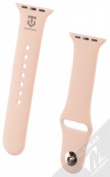 Tactical Single Color Strap silikonový pásek na zápěstí pro Apple Watch 38mm, Watch 40mm, Watch 41mm světle růžová (light pink)