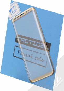 Tactical Tempered Glass 3D ochranné tvrzené sklo na kompletní zahnutý displej pro Samsung Galaxy S8 zlatá (gold)