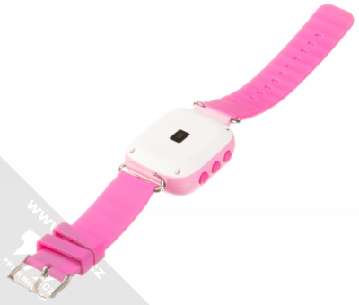 Tortoyo Q60 Kids Smart Watch dětské chytré hodinky s GPS lokalizací růžová (pink) rozepnuté zezadu
