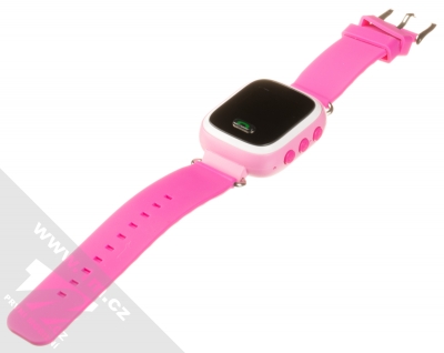 Tortoyo Q60 Kids Smart Watch dětské chytré hodinky s GPS lokalizací růžová (pink) rozepnuté