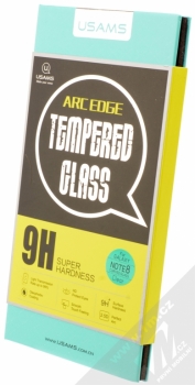 USAMS Arc Edge Tempered Glass ochranné tvrzené sklo na kompletní zahnutý displej pro Samsung Galaxy Note 8 průhledná (clear) krabička