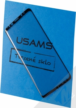 USAMS Arc Edge Tempered Glass ochranné tvrzené sklo na kompletní zahnutý displej pro Samsung Galaxy S9 černá (black)