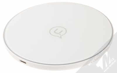 USAMS Carbon Fiber Mini Wireless Charging Pad podložka bezdrátového Qi nabíjení bílá (white)