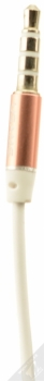 USAMS Ejoy sluchátka s mikrofonem a ovladačem růžově zlatá (rose gold) Jack 3,5mm konektor