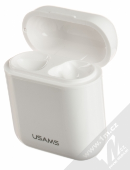 USAMS LC Wireless Bluetooth Headphones headset stereo sluchátka bílá (white) pouzdro 3