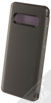 Vennus Clear View flipové pouzdro pro Samsung Galaxy S10 černá (black) zezadu