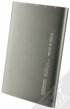 Vinsic Smart Type-C Power Bank záložní zdroj 20000mAh tmavě šedá (dark grey) zezadu