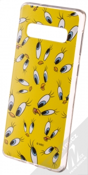 Warner Bros Looney Tunes Tweety 006 TPU ochranný silikonový kryt s motivem pro Samsung Galaxy S10 žlutá (yellow)