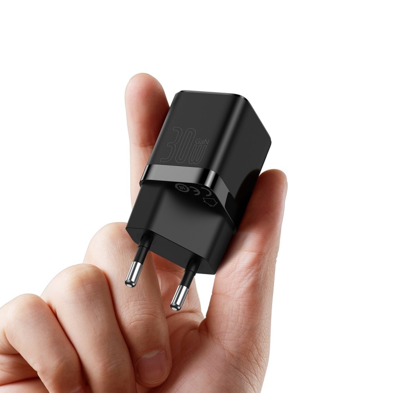 Baseus GaN3 Fast Charger nabíječka do sítě s USB Type-C výstupem 30W