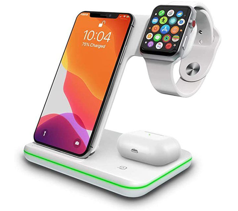 1Mcz Wireless Charger Light 3in1 15W dokovací stanice pro Apple iPhone, Apple Watch a Apple AirPods i další Bluetooth sluchátka