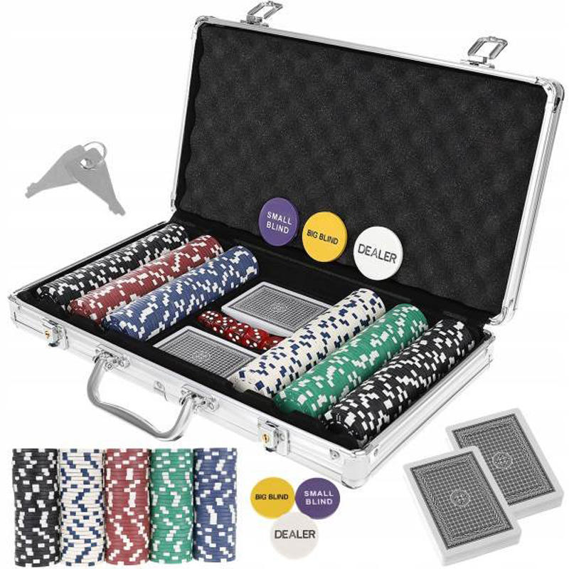 1Mcz Poker kufřík sada na poker s 500 žetony - B jakost