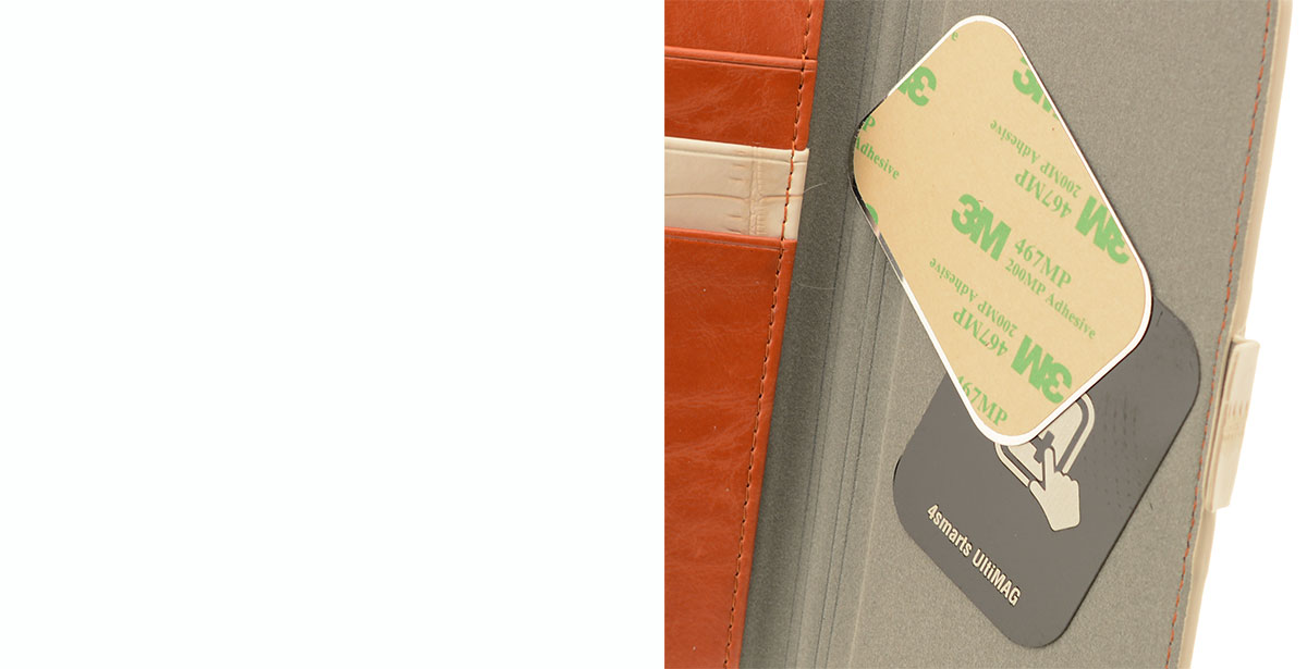 4smarts Ultimag Wallet Norwalk Croco do 5,8 univerzální flipové pouzdro