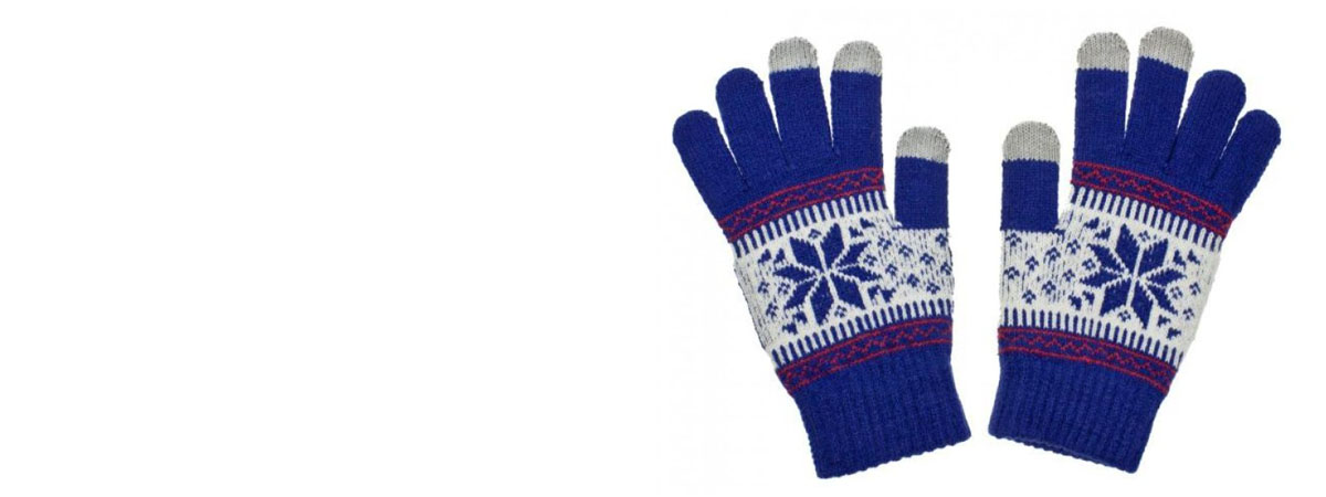 Aligator Touch Gloves Nordic pletené rukavice s motivem pro kapacitní dotykový displej