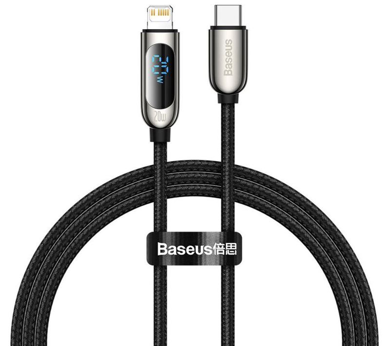 Baseus Display Fast Cable opletený USB Type-C kabel s Apple Lightning konektorem 20W (CATLSK-01)