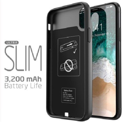 USAMS Battery Case ochranný kryt se záložní baterií 3200mAh pro Apple iPhone X