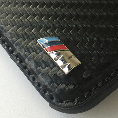 BMW M Tricolor Carbon BookType Case flipové pouzdro pro Apple iPhone 7.