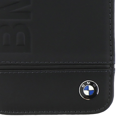 BMW Signature flipové pouzdro pro Apple iPhone X, iPhone XS (BMFLBKPXLLSB)