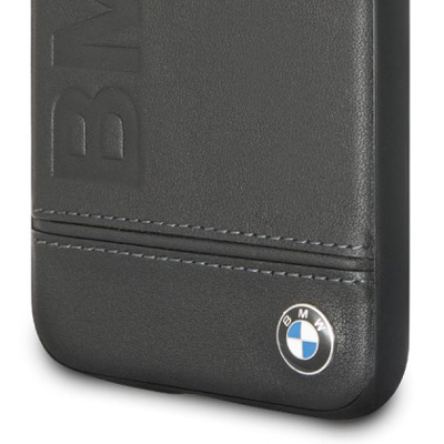 BMW Signature Real Leather kožený ochranný kryt pro Samsung Galaxy S9 (BMHCS9LLSB)
