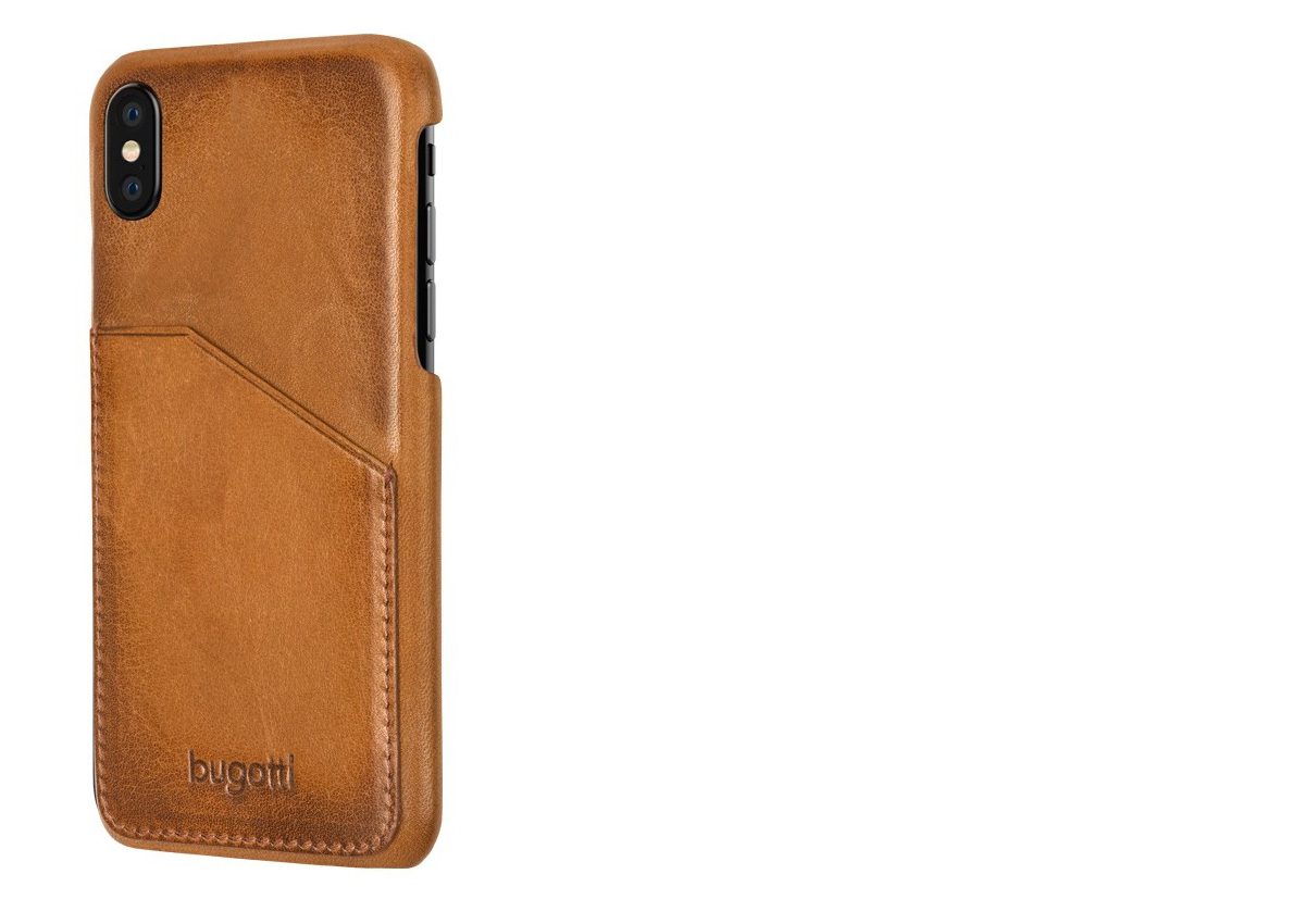 Bugatti Londra Full Grain Leather Snap Case ochranný kryt z pravé kůže pro Apple iPhone X