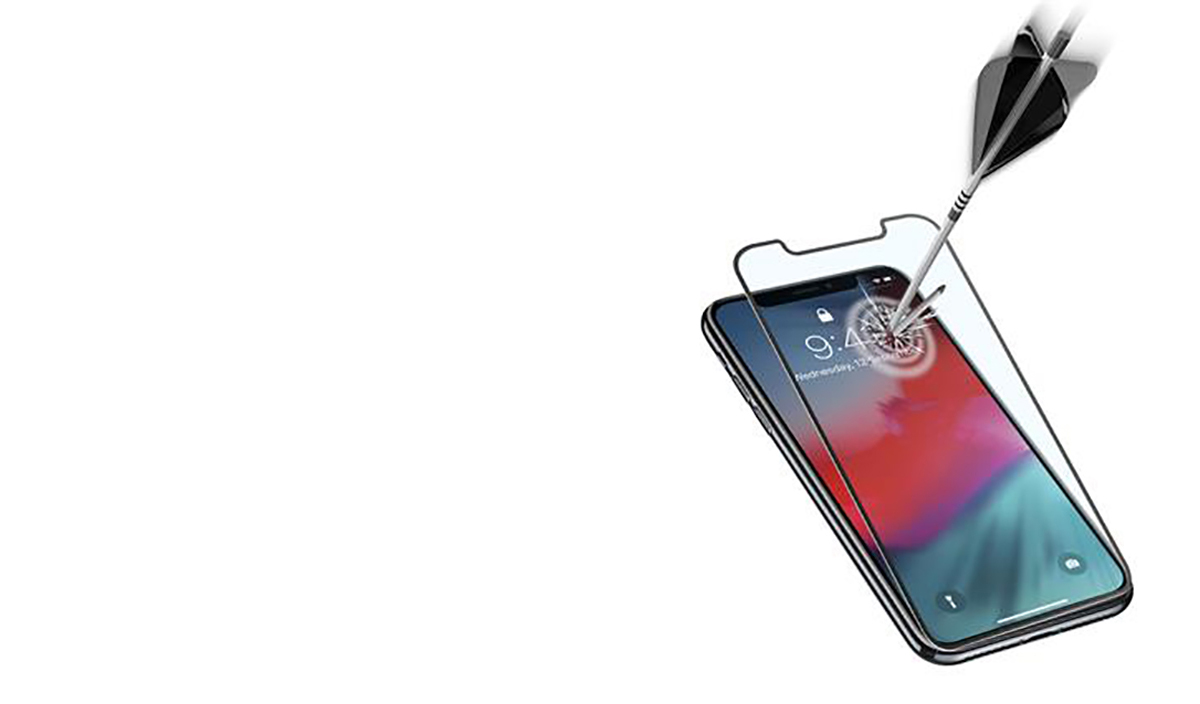 CellularLine Second Glass Curved Capsule ochranné tvrzené sklo na kompletní zahnutý displej pro Apple iPhone XR, Apple iPhone 11