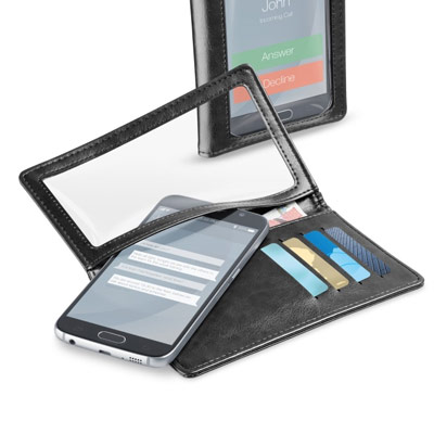 CellularLine Touch Wallet univerzální pouzdro s peněženkou na zip pro mobilní telefon, mobil, smartphone