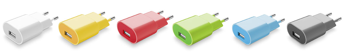 CellularLine Style&Color USB Charger nabíječka do sítě s USB výstupem 1A
