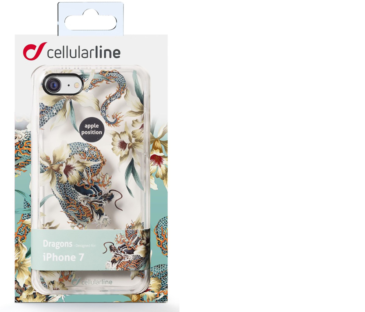 CellularLine Style Dragons ochranný kryt s motivem draků pro Apple iPhone 7