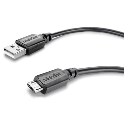 CellularLine USB Data Cable Car kroucený USB kabel s microUSB konektorem