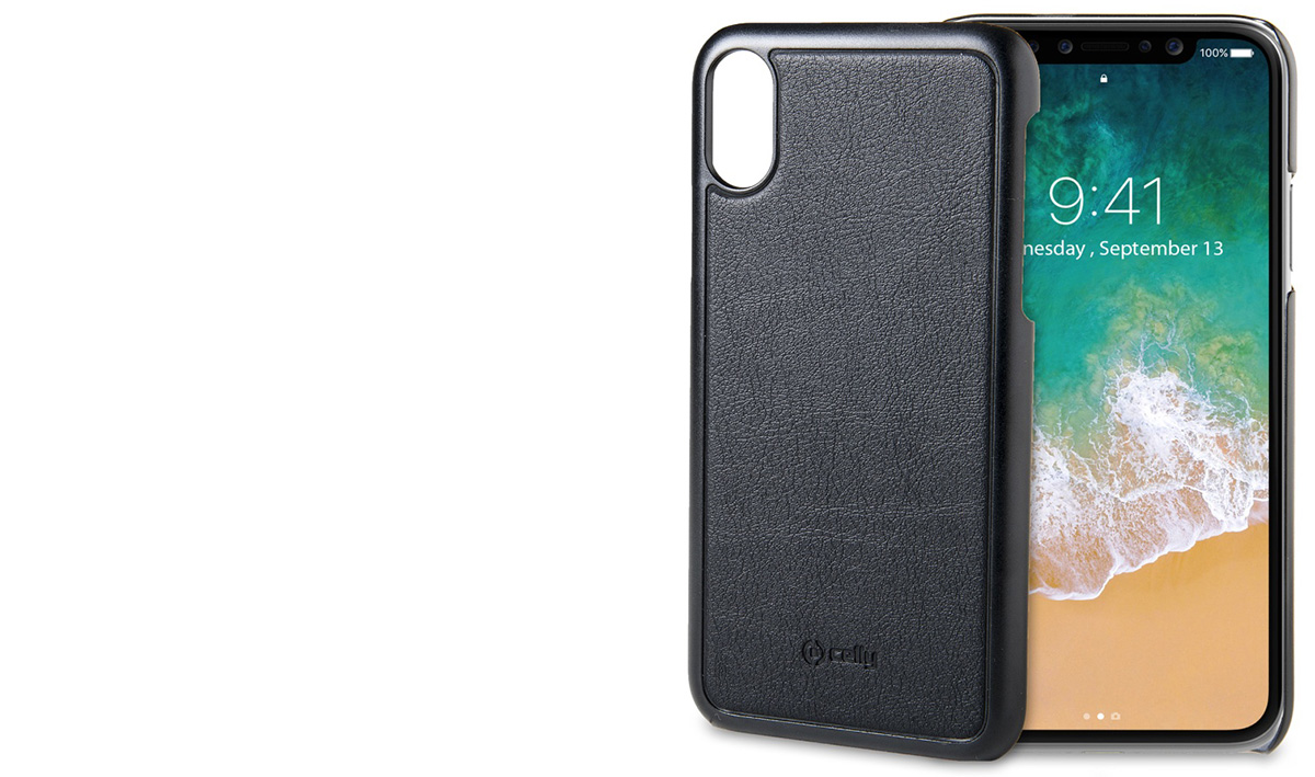 Celly Ghost Cover ochranný kryt podporující magnetické držáky pro Apple iPhone X