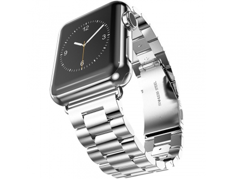 Dahase Stainless Steel Wristband pásek z leštěného kovu na zápěstí pro Apple Watch 42mm, Watch 44mm