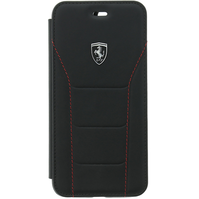 Ferrari Heritage 488 Leather flipové pouzdro pro Apple iPhone 6, iPhone 6S, iPhone 7, iPhone 8 (FEH488FLBKI8BK)