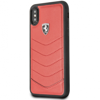 Ferrari Heritage Leather ochranný kryt pro Apple iPhone X (FEHQUHCPXRE)
