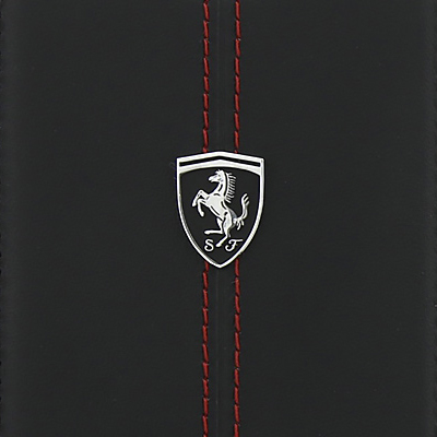 Ferrari Heritage Book flipové pouzdro pro Apple iPhone 6, iPhone 6S, iPhone 7, iPhone 8 (FEHDEFLBKI8BK)