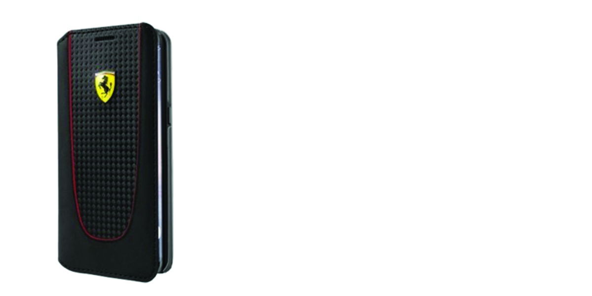 Ferrari Pit Stop Carbon flipové pouzdro pro Samsung Galaxy S8 Plus (FEPIFLBKTS8BK)
