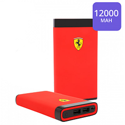 Ferrari PowerBank záložní zdroj 12000mAh pro mobilní telefon, mobil, smartphone, tablet