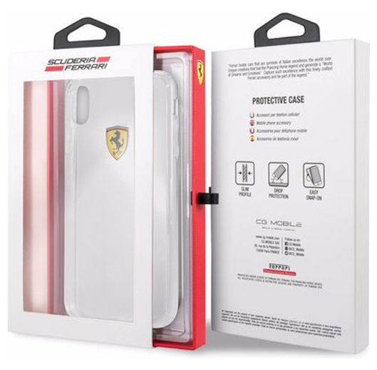 Ferrari Scuderia ShockProof odolný ochranný kryt pro Apple iPhone XS Max (FESTRHCPI65TR)