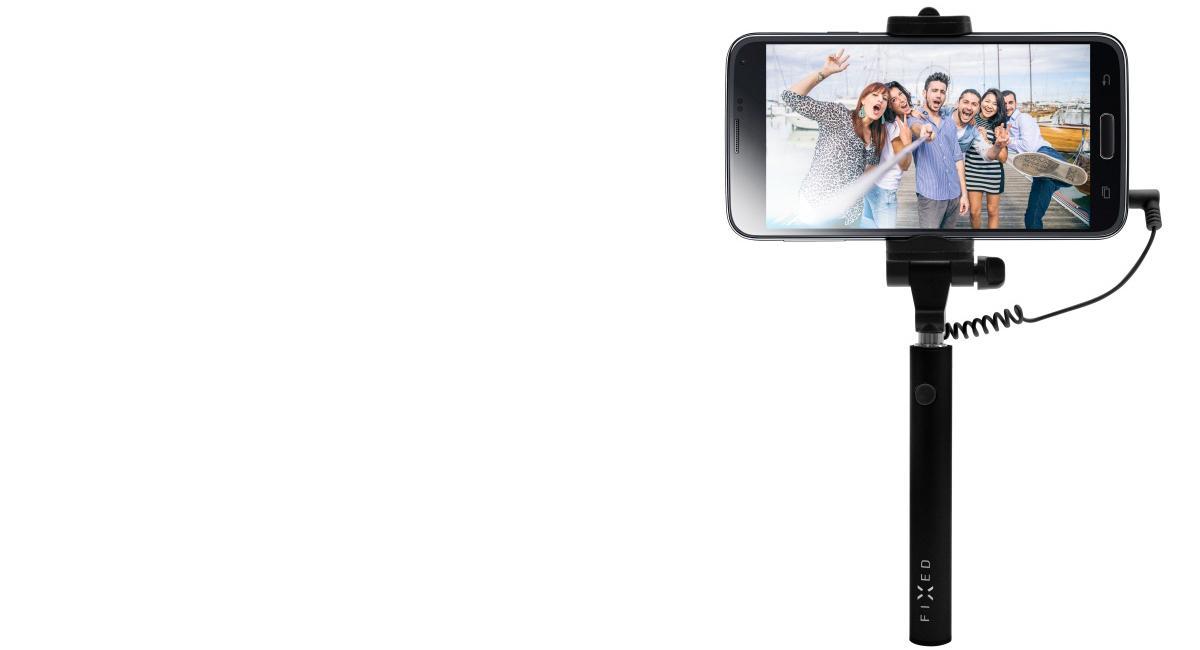 Fixed Snap Mini kompaktní selfie tyčka s tlačítkem spouště přes audio konektor jack 3,5mm