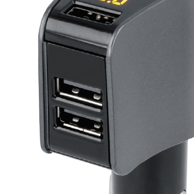 Forever CSS-04 Car Socket Splitter 3xUSB nabíječka do auta s 3x USB výstupem a stavovým LED displejem