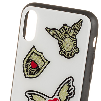 Guess Iconic Hard Case ochranný kryt pro Apple iPhone X (GUHCPXACCAWH)