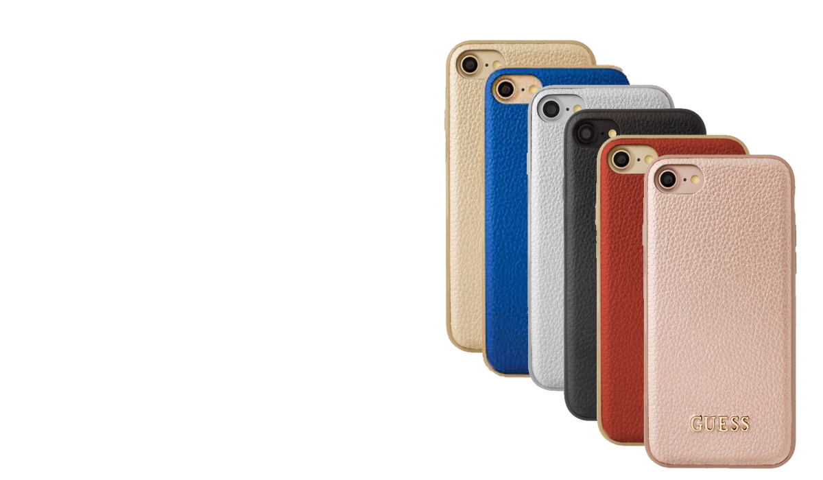 Guess IriDescent Hard Case ochranný kryt pro Apple iPhone 6, iPhone 6s, iPhone 7, iPhone 8, iPhone SE (2020)