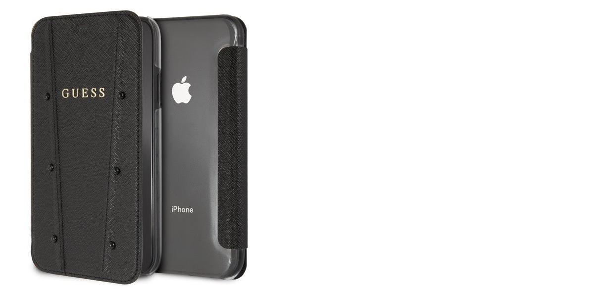 Guess Kaia flipové pouzdro pro Apple iPhone XR (GUFLBKI61KASABK)