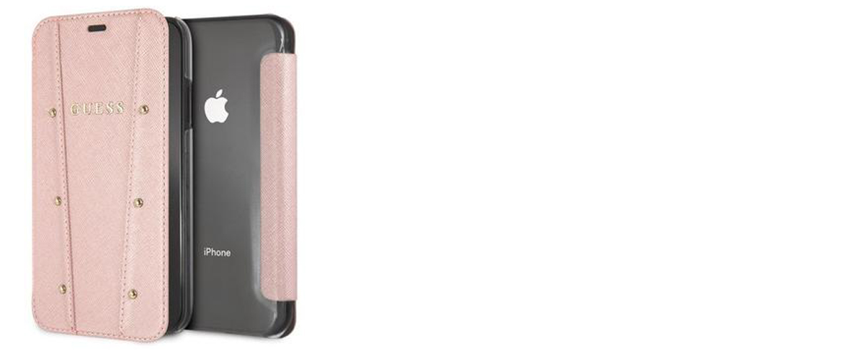 Guess Kaia flipové pouzdro pro Apple iPhone XR (GUFLBKI61KASABK)