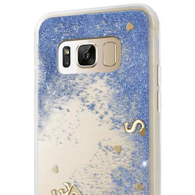 Guess Liquid Glitter Hard Case ochranný kryt pro Samsung S8 Plus (GUHCS8LGLUFLGO)