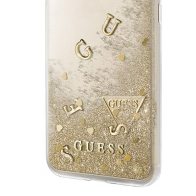 Guess Liquid Glitter Hard Case ochranný kryt pro Samsung S8 Plus (GUHCS8LGLUFLBL)