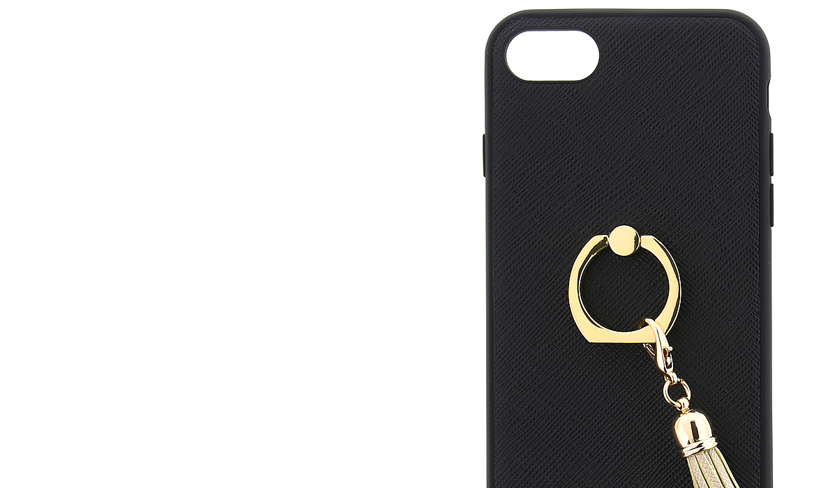 Guess Saffiano Ring Hard Case ochranný kryt s držákem na prst pro Apple iPhone 7, iPhone 8.