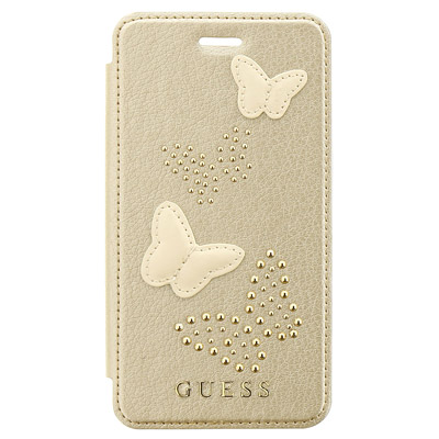 Guess Studs and Sparkle Booktype Case ochranný kryt pro Apple iPhone 6, iPhone 6S, iPhone 7, iPhone 8 (GUFLBKP7PBUBE)
